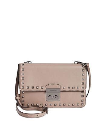 michael kors large sloan studded gusset dune|MICHAEL Michael Kors Large Sloan Studded Gusset Leather .